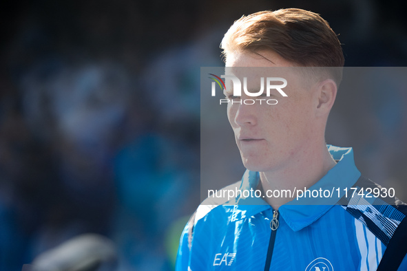 Scott McTominay of SSC Napoli looks on during the serie Serie A Enilive match between SSC Napoli and Atalanta BC at Stadio Diego Armando Mar...