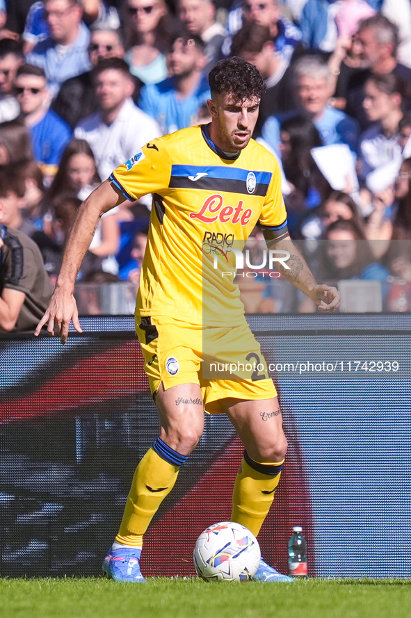 Matteo Ruggeri of Atalanta BC during the serie Serie A Enilive match between SSC Napoli and Atalanta BC at Stadio Diego Armando Maradona on...