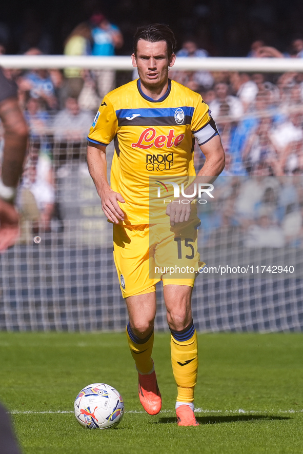 Marten de Roon of Atalanta BC during the serie Serie A Enilive match between SSC Napoli and Atalanta BC at Stadio Diego Armando Maradona on...