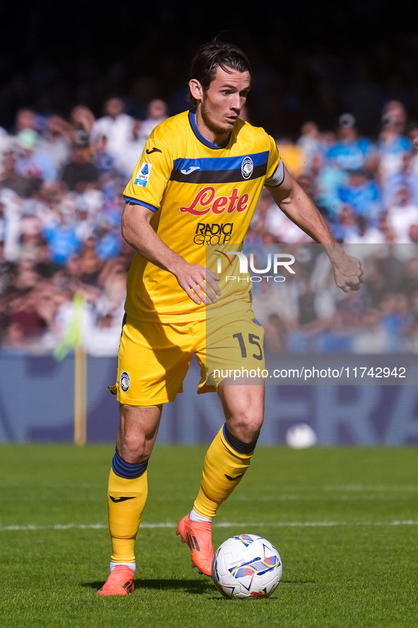 Marten de Roon of Atalanta BC during the serie Serie A Enilive match between SSC Napoli and Atalanta BC at Stadio Diego Armando Maradona on...