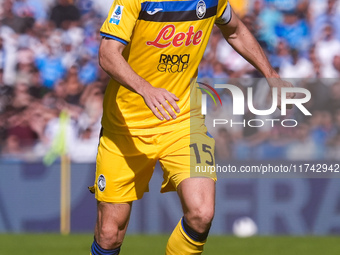 Marten de Roon of Atalanta BC during the serie Serie A Enilive match between SSC Napoli and Atalanta BC at Stadio Diego Armando Maradona on...