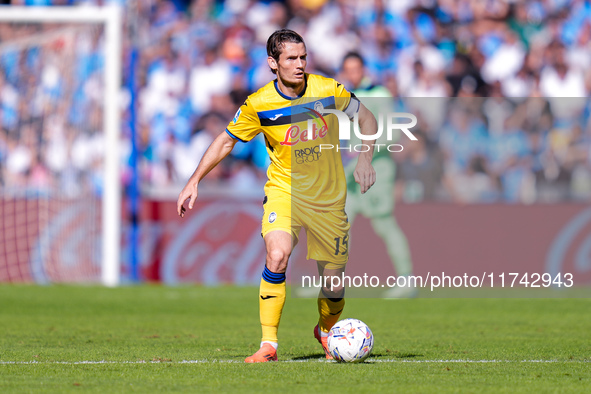 Marten de Roon of Atalanta BC during the serie Serie A Enilive match between SSC Napoli and Atalanta BC at Stadio Diego Armando Maradona on...