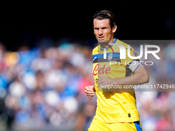 Marten de Roon of Atalanta BC looks on during the serie Serie A Enilive match between SSC Napoli and Atalanta BC at Stadio Diego Armando Mar...