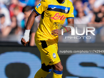 Ademola Lookman of Atalanta BC during the serie Serie A Enilive match between SSC Napoli and Atalanta BC at Stadio Diego Armando Maradona on...