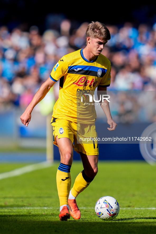 Charles De Ketelaere of Atalanta BC during the serie Serie A Enilive match between SSC Napoli and Atalanta BC at Stadio Diego Armando Marado...