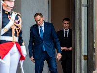 President of the Republic Emmanuel Macron receives Kassym-Jomart Tokaiev, President of the Republic of Kazakhstan, at the Elysee Palace in P...