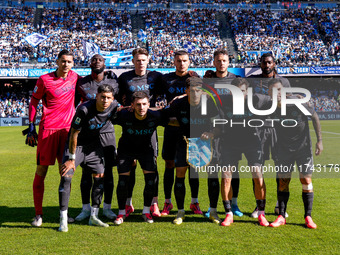 SSC Napoli line up during the serie Serie A Enilive match between SSC Napoli and Atalanta BC at Stadio Diego Armando Maradona on November 3,...