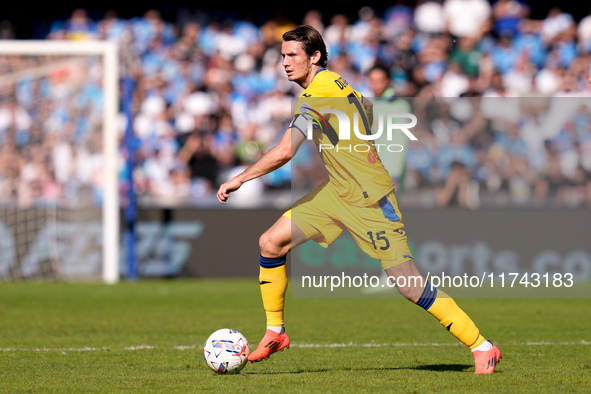 Marten de Roon of Atalanta BC during the serie Serie A Enilive match between SSC Napoli and Atalanta BC at Stadio Diego Armando Maradona on...