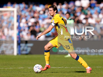 Marten de Roon of Atalanta BC during the serie Serie A Enilive match between SSC Napoli and Atalanta BC at Stadio Diego Armando Maradona on...