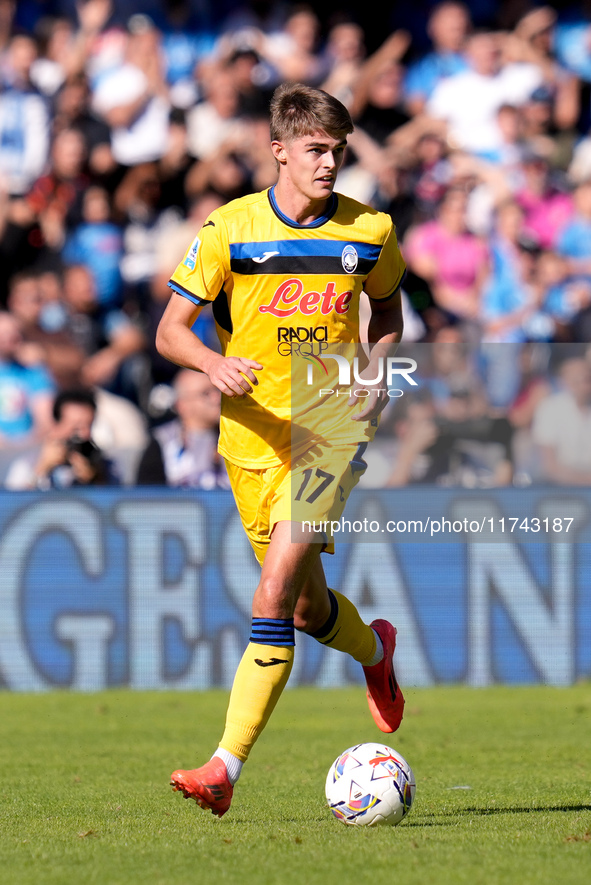 Charles De Ketelaere of Atalanta BC during the serie Serie A Enilive match between SSC Napoli and Atalanta BC at Stadio Diego Armando Marado...