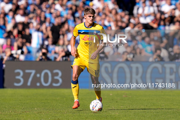 Charles De Ketelaere of Atalanta BC during the serie Serie A Enilive match between SSC Napoli and Atalanta BC at Stadio Diego Armando Marado...