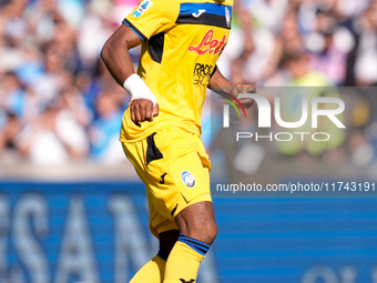 Ademola Lookman of Atalanta BC during the serie Serie A Enilive match between SSC Napoli and Atalanta BC at Stadio Diego Armando Maradona on...