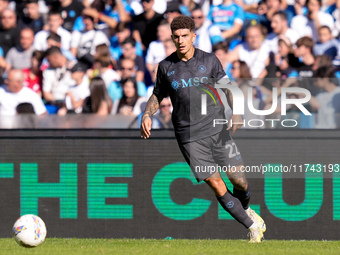 Giovanni Di Lorenzo of SSC Napoli during the serie Serie A Enilive match between SSC Napoli and Atalanta BC at Stadio Diego Armando Maradona...