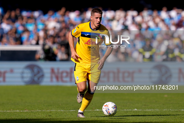 Mario Pasalic of Atalanta BC during the serie Serie A Enilive match between SSC Napoli and Atalanta BC at Stadio Diego Armando Maradona on N...