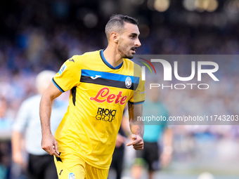 Davide Zappacosta of Atalanta BC looks on during the serie Serie A Enilive match between SSC Napoli and Atalanta BC at Stadio Diego Armando...