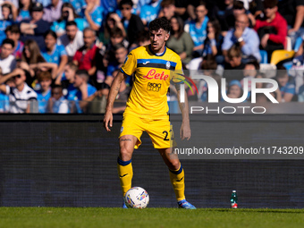 Matteo Ruggeri of Atalanta BC during the serie Serie A Enilive match between SSC Napoli and Atalanta BC at Stadio Diego Armando Maradona on...