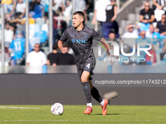 Alessandro Buongiorno of SSC Napoli during the serie Serie A Enilive match between SSC Napoli and Atalanta BC at Stadio Diego Armando Marado...