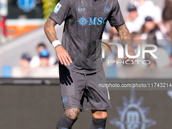 Mathias Olivera of SSC Napoli during the serie Serie A Enilive match between SSC Napoli and Atalanta BC at Stadio Diego Armando Maradona on...