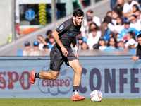 Khvicha Kvaratskhelia of SSC Napoli during the serie Serie A Enilive match between SSC Napoli and Atalanta BC at Stadio Diego Armando Marado...