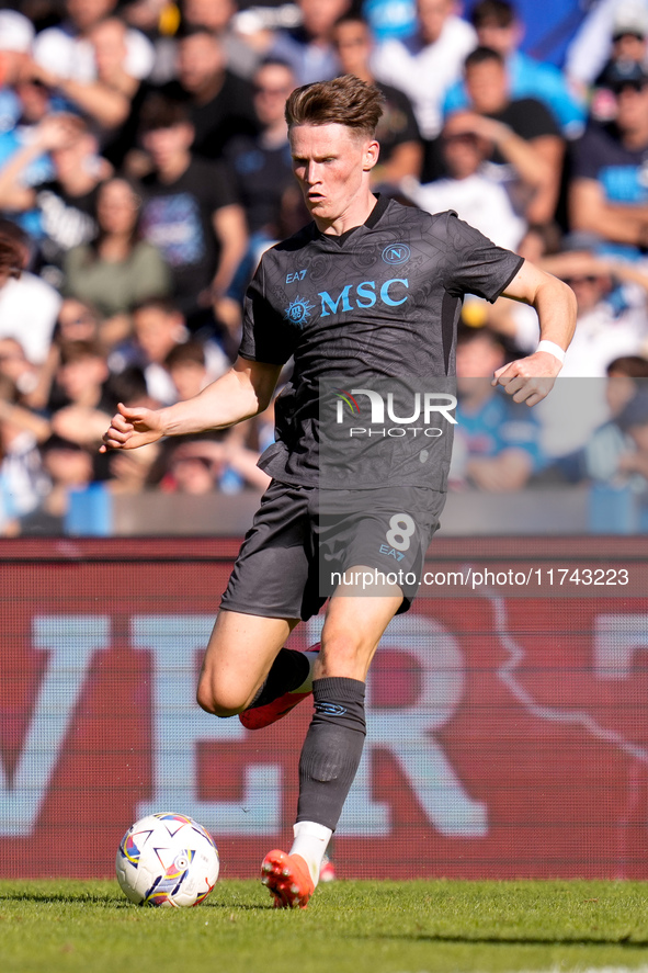 Scott McTominay of SSC Napoli during the serie Serie A Enilive match between SSC Napoli and Atalanta BC at Stadio Diego Armando Maradona on...