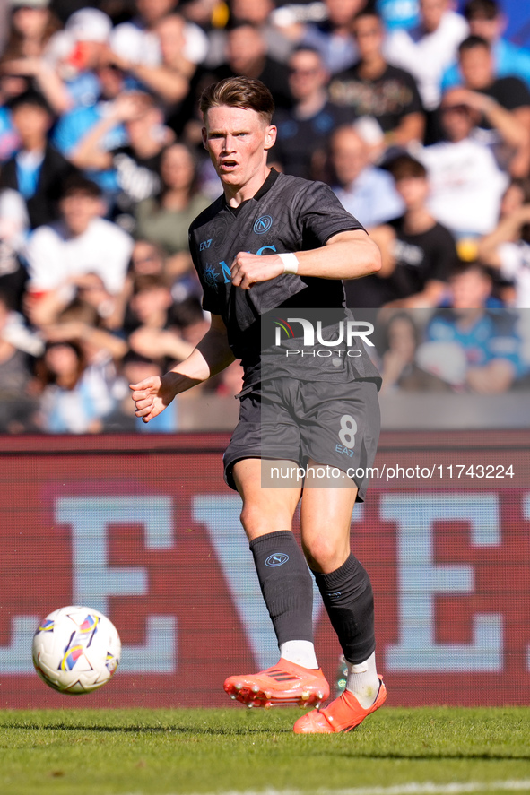 Scott McTominay of SSC Napoli during the serie Serie A Enilive match between SSC Napoli and Atalanta BC at Stadio Diego Armando Maradona on...