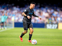 Matteo Politano of SSC Napoli during the serie Serie A Enilive match between SSC Napoli and Atalanta BC at Stadio Diego Armando Maradona on...