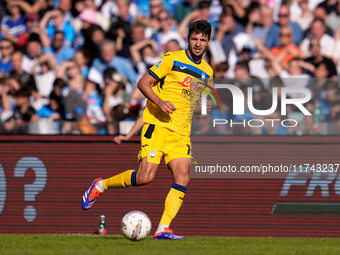 Berat Djimsiti of Atalanta BC during the serie Serie A Enilive match between SSC Napoli and Atalanta BC at Stadio Diego Armando Maradona on...