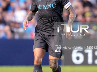 Matteo Ruggeri of Atalanta BC during the serie Serie A Enilive match between SSC Napoli and Atalanta BC at Stadio Diego Armando Maradona on...