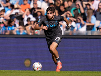 Khvicha Kvaratskhelia of SSC Napoli during the serie Serie A Enilive match between SSC Napoli and Atalanta BC at Stadio Diego Armando Marado...