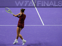 RIYADH, SAUDI ARABIA - NOVEMBER 05: Barbora Krejcikova of Czech Republic during her match against Jessica Pegula of USA, on day 4 of the 202...