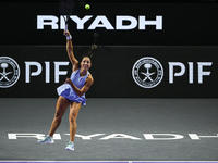 RIYADH, SAUDI ARABIA - NOVEMBER 05: Jessica Pegula of USA arrives ahead of her match against Barbora Krejcikova of Czech Republic, on day 4...