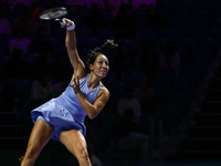 RIYADH, SAUDI ARABIA - NOVEMBER 05: Jessica Pegula of USA during her match against Barbora Krejcikova of Czech Republic, on day 4 of the 202...