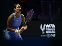 RIYADH, SAUDI ARABIA - NOVEMBER 05: Jessica Pegula of USA during her match against Barbora Krejcikova of Czech Republic, on day 4 of the 202...