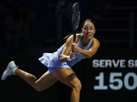 RIYADH, SAUDI ARABIA - NOVEMBER 05: Jessica Pegula of USA during her match against Barbora Krejcikova of Czech Republic, on day 4 of the 202...