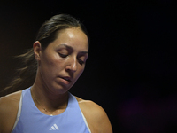 RIYADH, SAUDI ARABIA - NOVEMBER 05: Jessica Pegula of USA during her match against Barbora Krejcikova of Czech Republic, on day 4 of the 202...