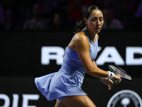 RIYADH, SAUDI ARABIA - NOVEMBER 05: Jessica Pegula of USA during her match against Barbora Krejcikova of Czech Republic, on day 4 of the 202...