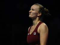 RIYADH, SAUDI ARABIA - NOVEMBER 05: Barbora Krejcikova of Czech Republic during her match against Jessica Pegula of USA, on day 4 of the 202...