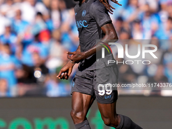 Andre-Frank Zambo Anguissa of SSC Napoli during the serie Serie A Enilive match between SSC Napoli and Atalanta BC at Stadio Diego Armando M...