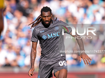 Andre-Frank Zambo Anguissa of SSC Napoli during the serie Serie A Enilive match between SSC Napoli and Atalanta BC at Stadio Diego Armando M...