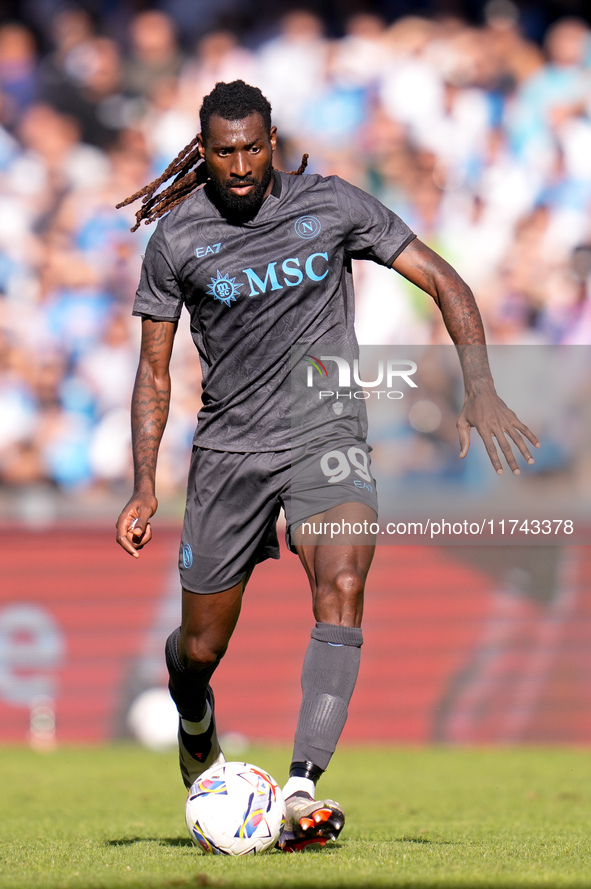 Andre-Frank Zambo Anguissa of SSC Napoli during the serie Serie A Enilive match between SSC Napoli and Atalanta BC at Stadio Diego Armando M...