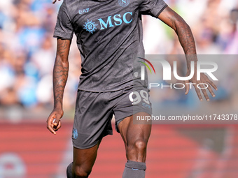 Andre-Frank Zambo Anguissa of SSC Napoli during the serie Serie A Enilive match between SSC Napoli and Atalanta BC at Stadio Diego Armando M...