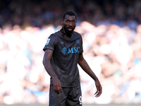 Andre-Frank Zambo Anguissa of SSC Napoli looks on during the serie Serie A Enilive match between SSC Napoli and Atalanta BC at Stadio Diego...