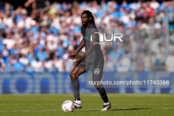 Andre-Frank Zambo Anguissa of SSC Napoli during the serie Serie A Enilive match between SSC Napoli and Atalanta BC at Stadio Diego Armando M...