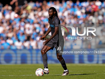 Andre-Frank Zambo Anguissa of SSC Napoli during the serie Serie A Enilive match between SSC Napoli and Atalanta BC at Stadio Diego Armando M...