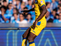 Odilon Kossounou of Atalanta BC during the serie Serie A Enilive match between SSC Napoli and Atalanta BC at Stadio Diego Armando Maradona o...