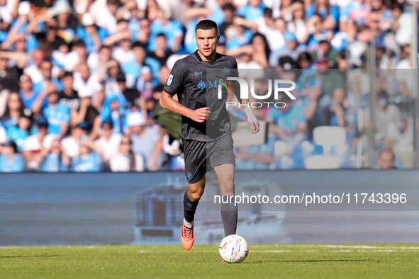 Alessandro Buongiorno of SSC Napoli during the serie Serie A Enilive match between SSC Napoli and Atalanta BC at Stadio Diego Armando Marado...