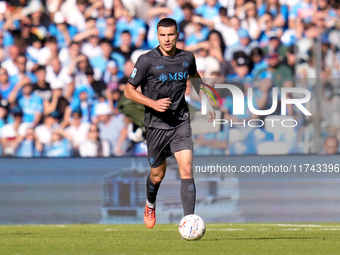 Alessandro Buongiorno of SSC Napoli during the serie Serie A Enilive match between SSC Napoli and Atalanta BC at Stadio Diego Armando Marado...