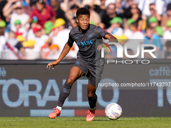 David Neres of SSC Napoli during the serie Serie A Enilive match between SSC Napoli and Atalanta BC at Stadio Diego Armando Maradona on Nove...