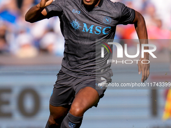 David Neres of SSC Napoli during the serie Serie A Enilive match between SSC Napoli and Atalanta BC at Stadio Diego Armando Maradona on Nove...