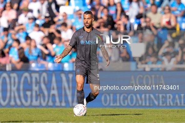 Leonardo Spinazzola of SSC Napoli during the serie Serie A Enilive match between SSC Napoli and Atalanta BC at Stadio Diego Armando Maradona...